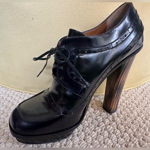 FENDI square toe platform Oxford heels PERFECT condition